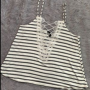 Lace front tank